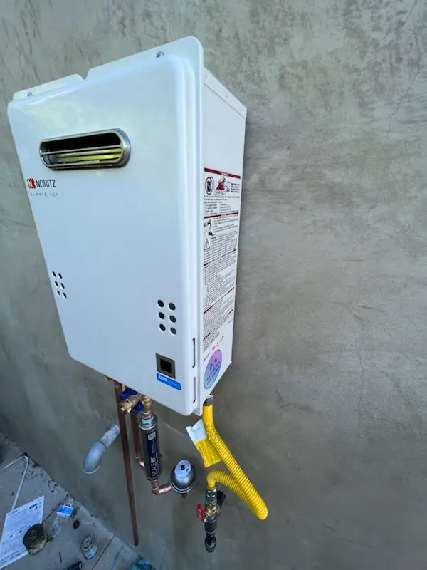 Tankless water heater installation for Berry Creek homes